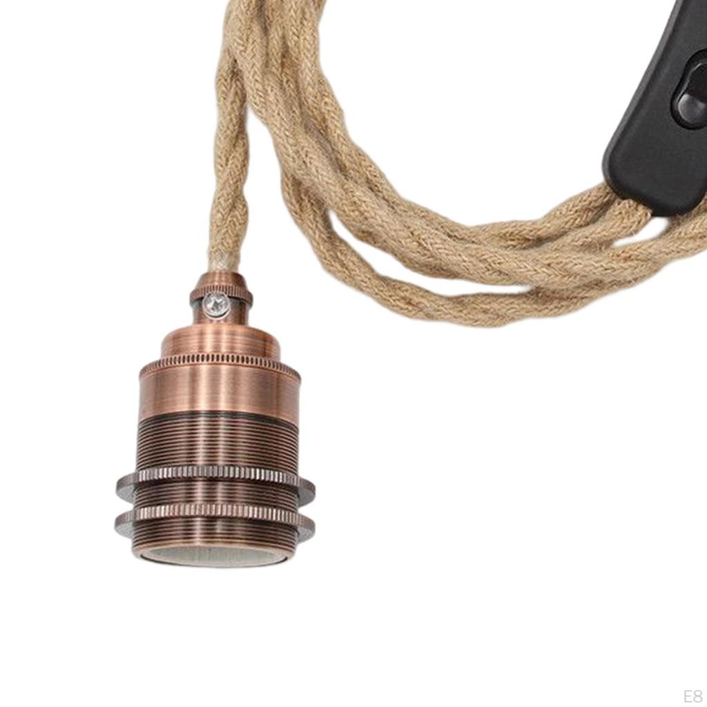 Vintage-Stil-Lampenkabel, flexibel, für industrielle Pendelbeleuchtung, Schwarz