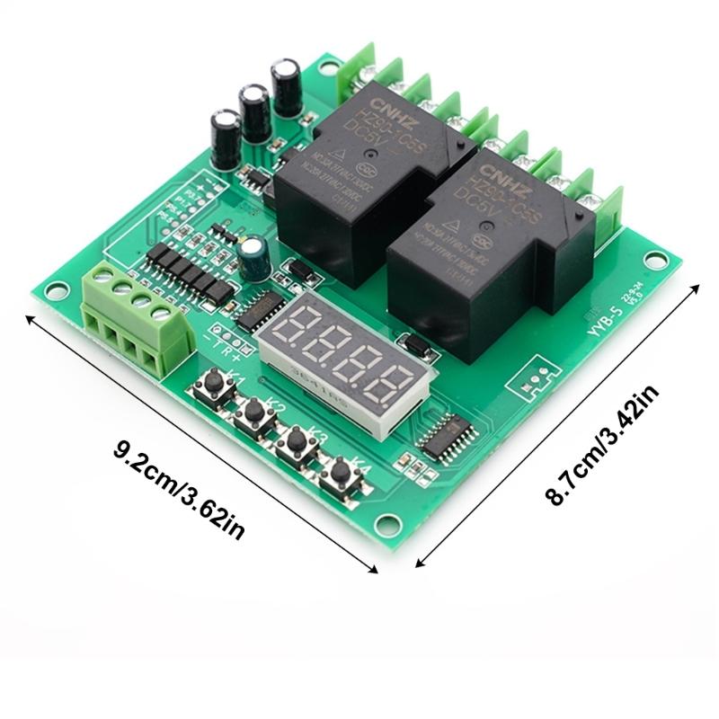 YYB-5 12V 24V Two Relays Delay Timing Cycle Module Motor Forward/Reverse Control Board Control Solenoid Valves Pumps