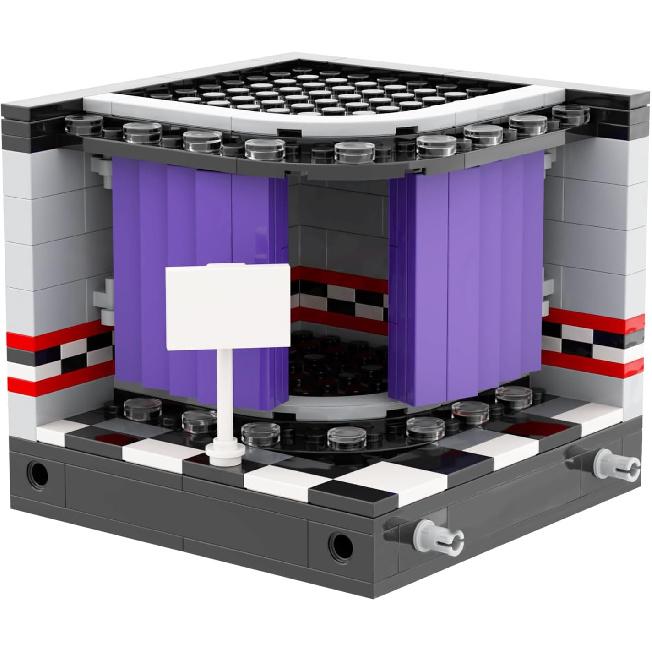 MOOXI-MOC FNAF Stage Building Set,Creative Cute Building Blocks Children Kits,Halloween Christmas for Kids(231pcs)