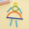 Sticks and Rings Wooden Sticks Puzzle Montessori Wooden Game Toys  Preschool