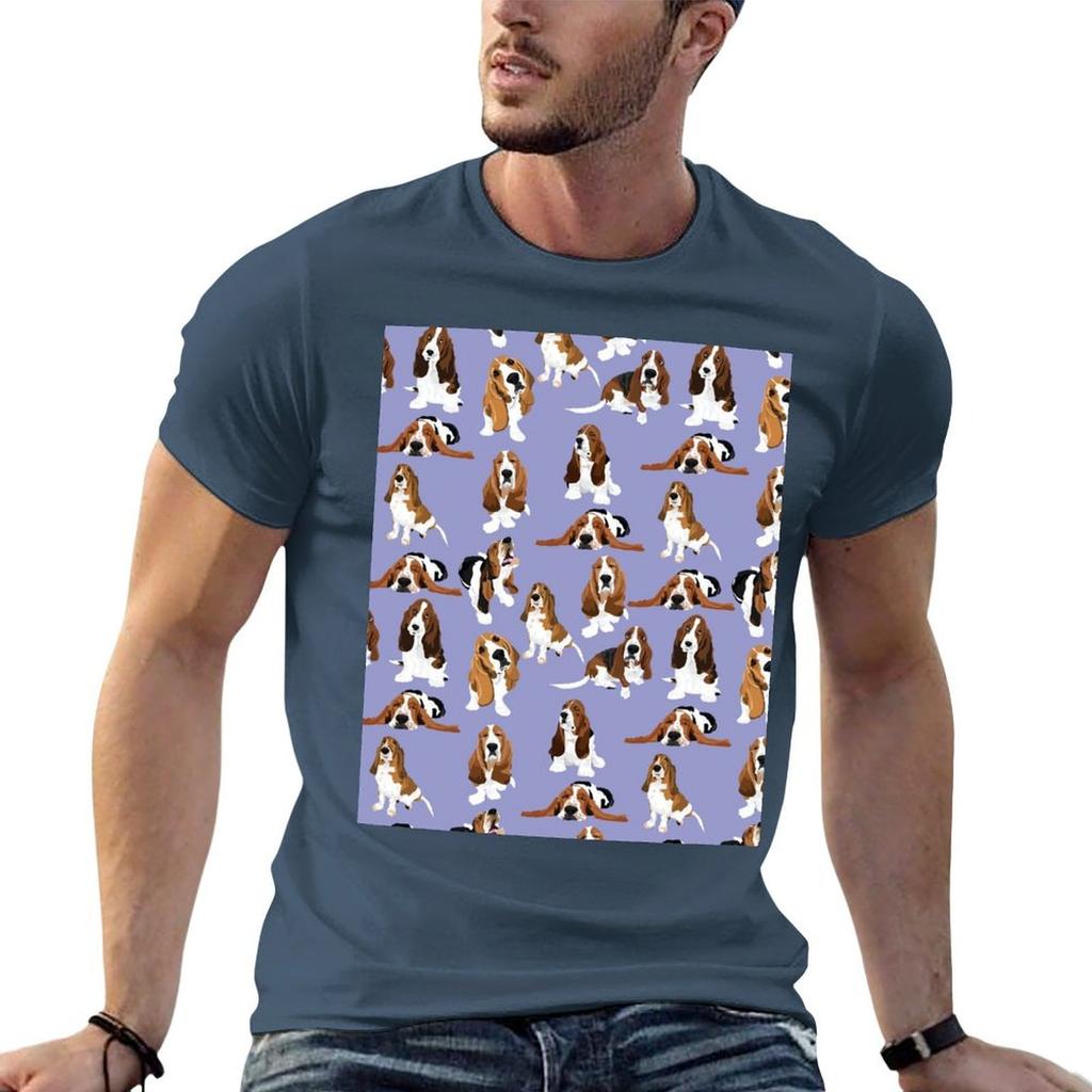 Basset Hounds T-Shirt Unisex T-Shirt Sommer Grafik-T-Shirts für Unisex Anime-T-Shirts für Unisex T-Shirt