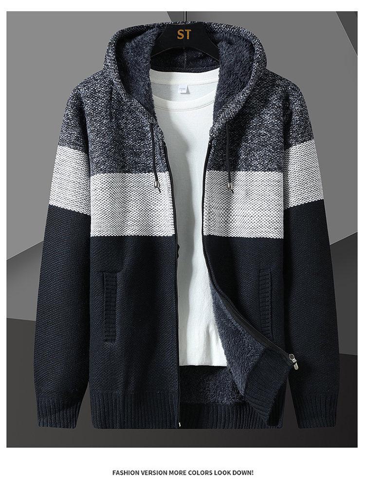 Cardigan en laine tricotée velours pour homme Automne/Hiver