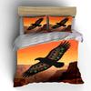 Bohemian Eagle Design Art Set Soft Comfortable Duvet Cover Bedding Set Included 1*Duvet Cover & 2*Pillowcases, Gift