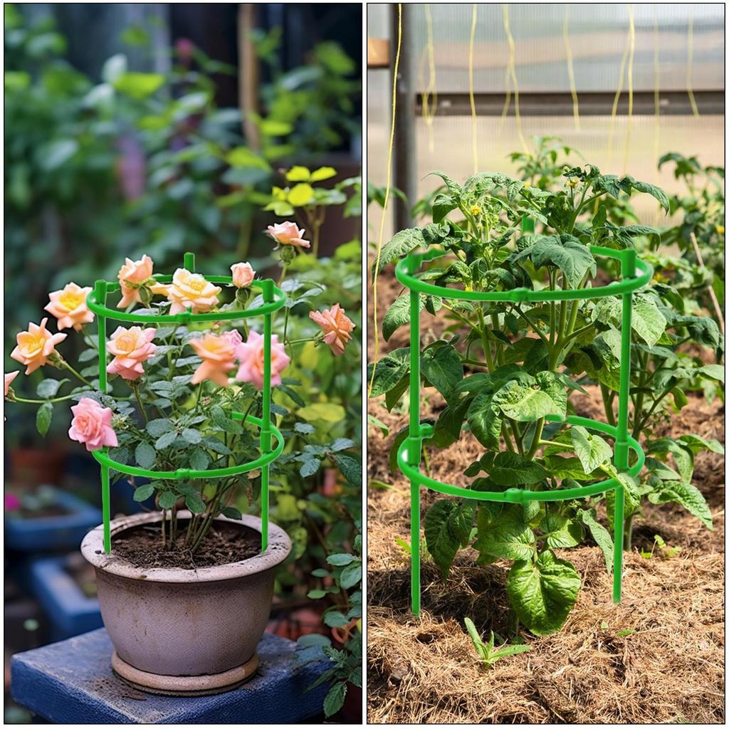 Plante støttepæl Halvrund Klatreplanter Pæl Bonsai Fastgørelsesstang Haveplante Pælholder Blomsterring Støttestativ