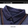 Patowa Men's Faux-Two-Piece Polo Collar Fleece-Lined Casual Shirt Jacket