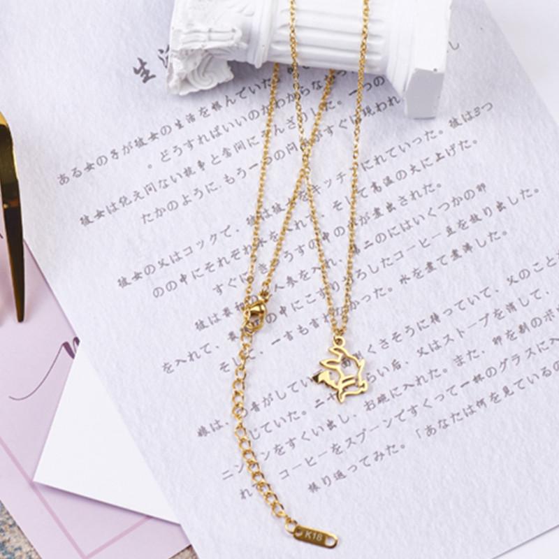 Anime Cartoon Pendant Necklace Women Chain Jewelry Accessories
