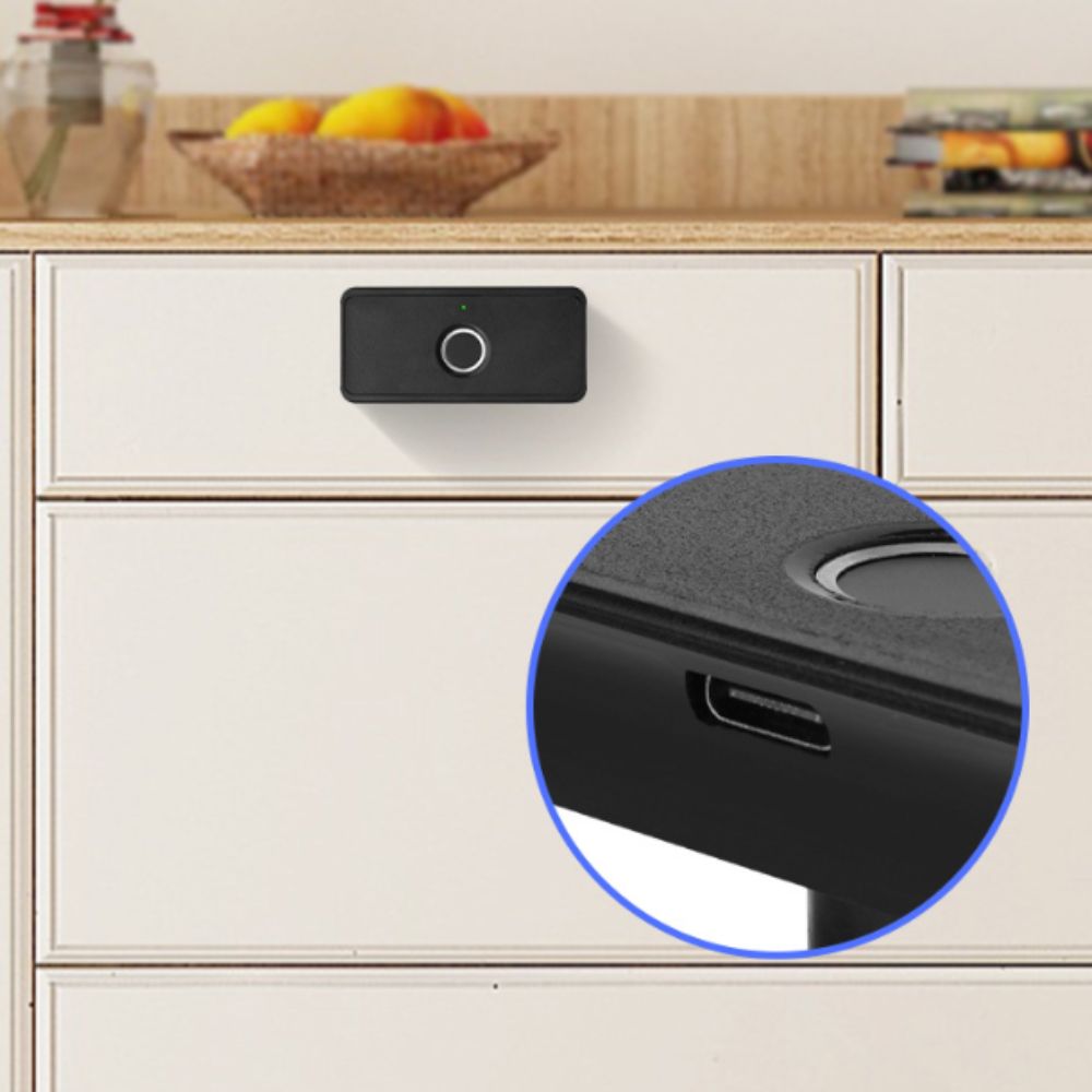 Fingerprint Keyless Electronic Cabinet Lock Keyless Digital Storage Locker Lock Nightstand