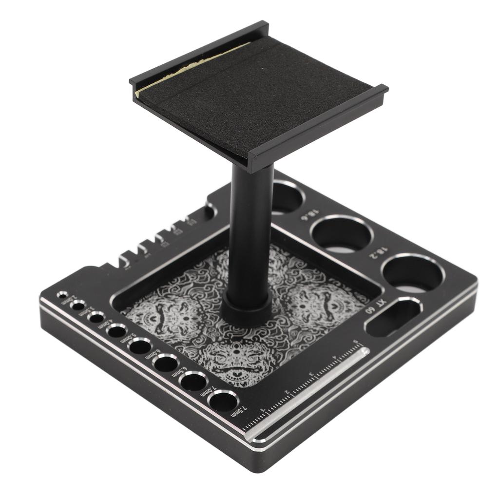 Suport Mașină RC pentru 118 124 Stație de Lucru Multifuncțională pentru Reparații Rotație 360 Grade Aliaj Aluminiu