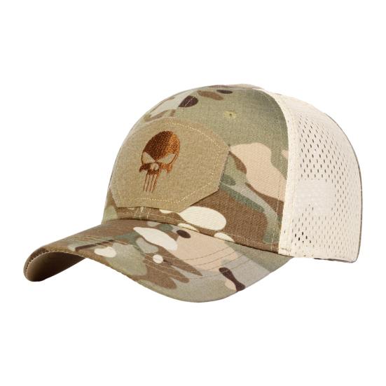 

Бейсболка Дышащая Сетчатая Вставка Удлиненный Козырек Принт Черепа Спортивная Кепка Регулируемая Летняя Дорожная Шляпа J