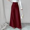 Damen S High Waist Weite Hosen mit Taschen für die Büroarbeit