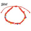 Adjustable Braided Bracelets for Women Handmade Bracelet Women, Bohemian Woven Wrist Rope Casual Minimalist Hand with Colorful Rice Beads, Knot
