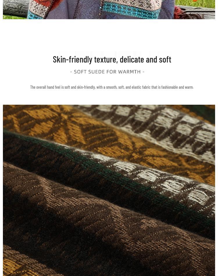 Ethnic Striped Cape: TikTok Trending Versatile Travel Shawl from Tibet & Yunnan - Warm & Stylish