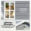 6'x4.5' Garden Storage Shed, Lockable Garden Shed with Double Doors, Window, Vent and Plastic Roof, Grey