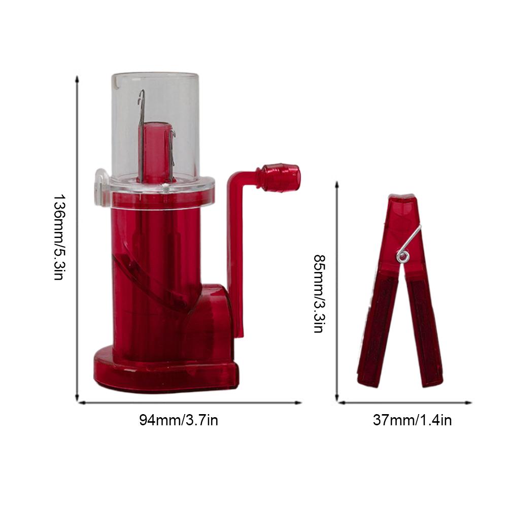 

DIY Knitting Machine Embellishment Knit Loom with Hand Crank Accessories Spool Knitter Hand-Knitted Braided Sweaters and Scarves червоний