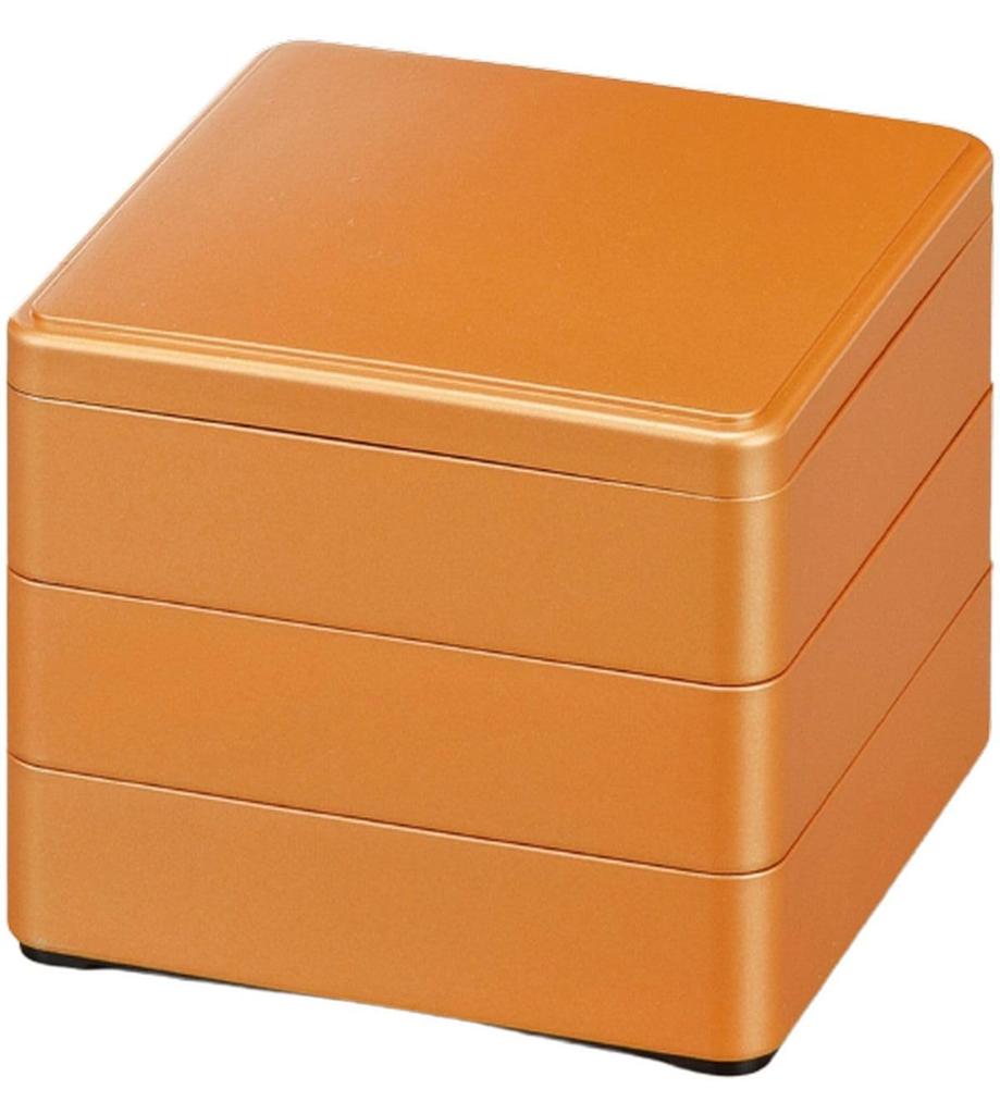 Outdoor Lunch Box Made in 3 Tiered Fukutoku x x J-kitchens (Lunch Box) Japan, Tiers, 5.5-inch, Design, 16.5cm 16.5cm 15.2cm