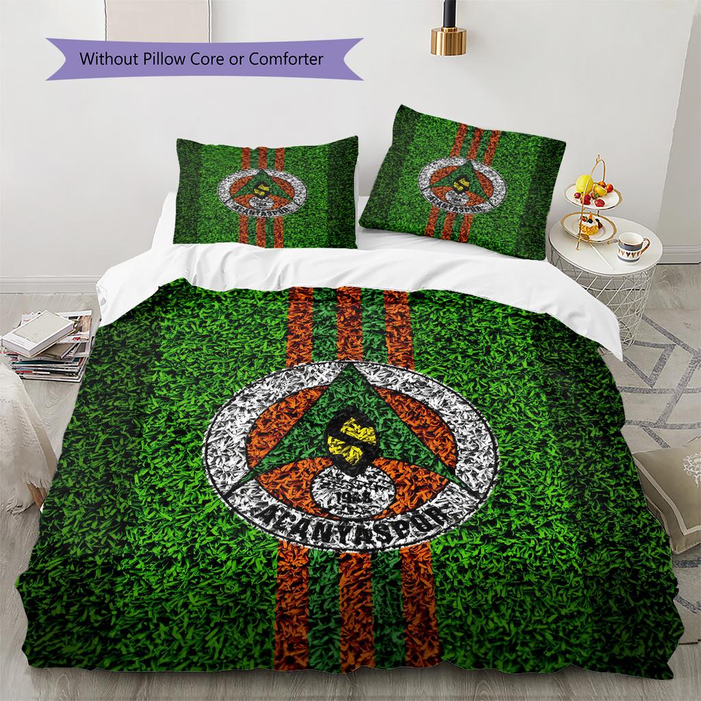 Alanyaspor  Pattern Bedding Quilt Set  Home Decoration  Gift (1 * duvet cover + 2 * pillowcase  without core)