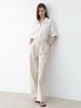 ATELIER NAIN Waist Double Strap Tuck Pants(Pt-5642)