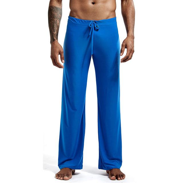 Lässige, leichte Herrenhose, lockere, große Hosen, Jogginghose aus Eisseide