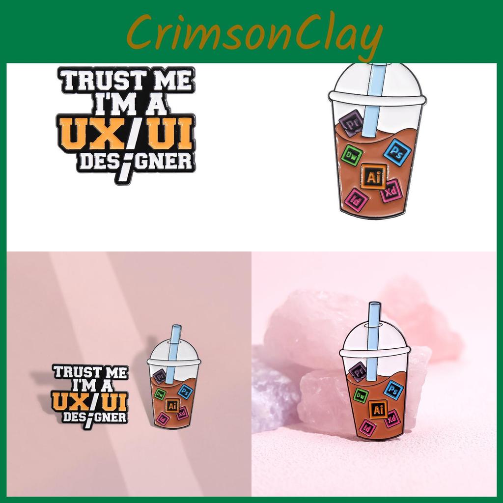 Creative Design Office Accessories Cute Cartoon Character Brooches For Personal Style