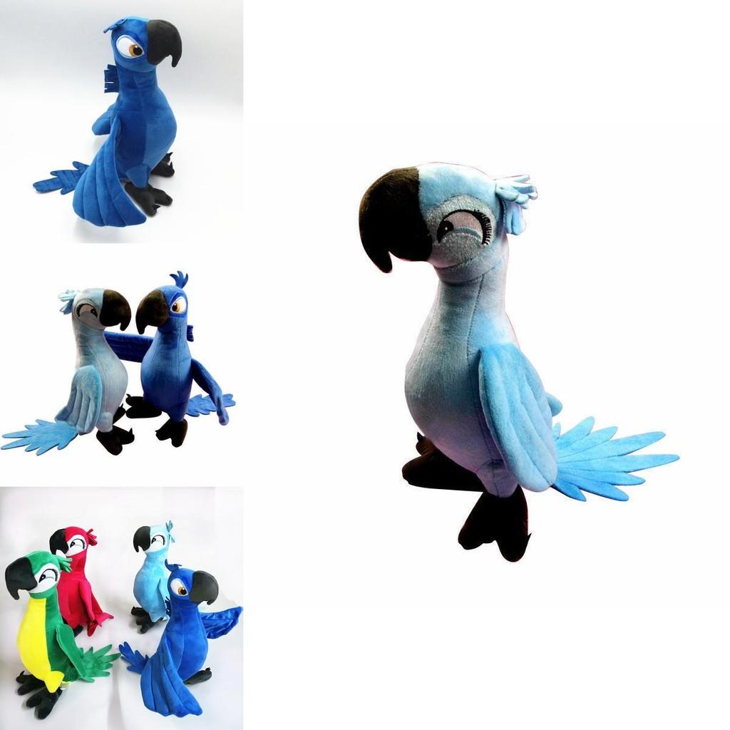 Vibrant 30cm Rio Movie Plush Toy Parrot Bird Stuffed Doll Ideal For Kids Gifts