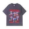275 GSM Washed T-shirts 100% Cotton Dandadan V30 Turbo Granny Print Unisex Heavy Cotton T Shirt