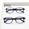 2PCS Suit Reading Glasses Women Men Lightweight Presbyopic Reading Glasses Anti Blue Light Computer Presbyopia Eyewear