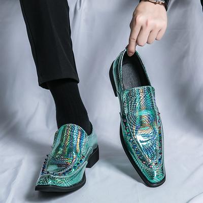 Noua rochie casual pentru bărbați, pantofi din piele, pantofi de nuntă cu model de crocodil, pantofi oxford în stil britanic