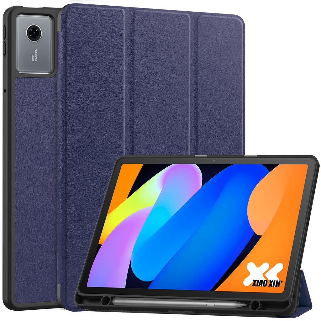 Para Lenovo Idea Tab (TB336ZU/TB336FU)/Capa Suporte para Xiaoxin Pad 11 2025 Capa de Couro Absorvente de Choque para Tablet com Porta-Caneta