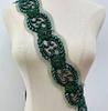 RM-800 Handmade Rhinestone Beaded Lace Trim Applique Sequin Beaded Trim for Bridal Beaded Trimming