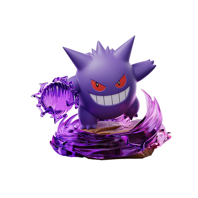 Holly Box   Full Force Battle Series Luminous Effect Anime Action Figure Mega Charizard X Gengar Model Toy Gift