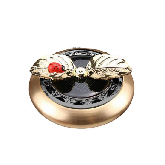 Auto-Aromatherapie, Blatt-Marienkäfer-Form, hochtemperaturbeständig, für den Innenraum, aromatischer Lufterfrischer, Auto-Klimaanlage, Entlüftungsclip, Auto-Armaturenbrett-Parfüm