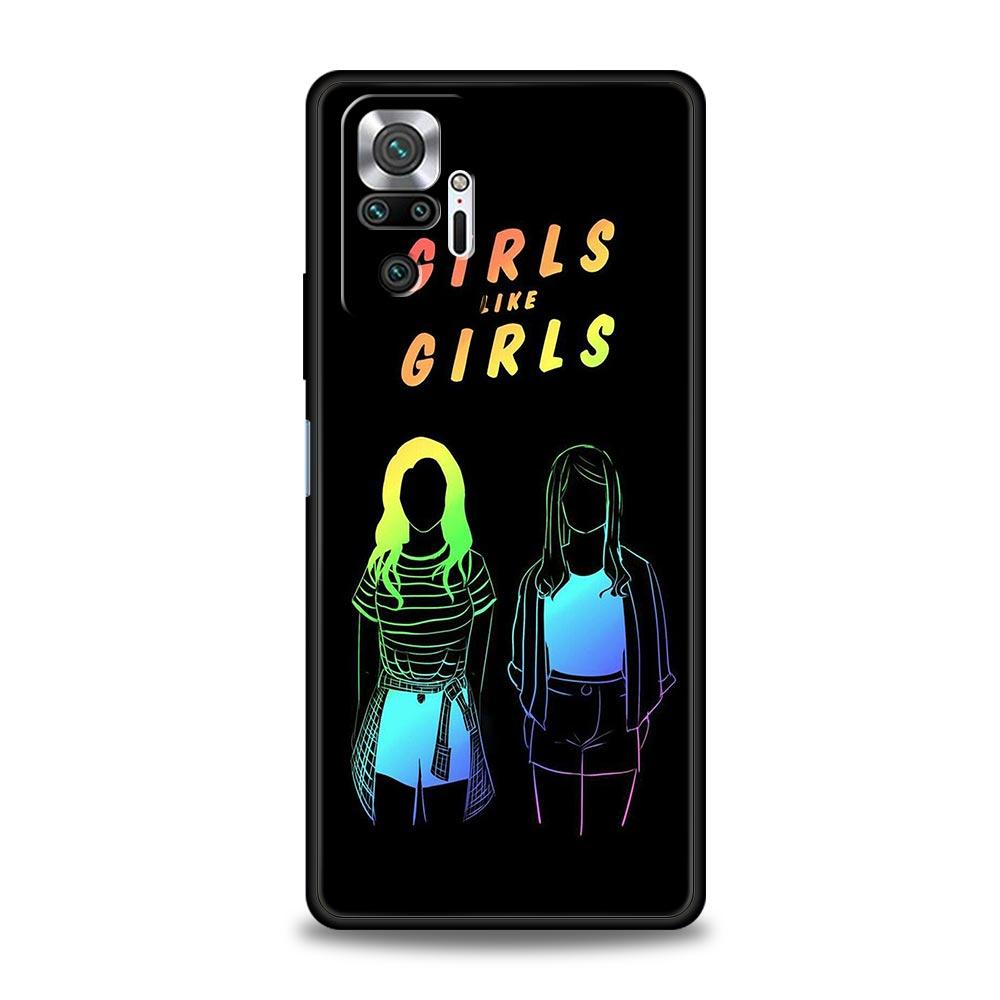 Gay Lesbian Rainbow Pride Phone Case Cover for Redmi 14C 10C Note 15 14 13 12 10 11 K40 Pro Plus Soft TPU Shockproof Shell Capas