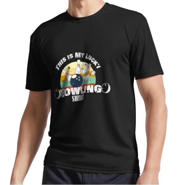New This Is My Lucky Bowling Shirt funny bowling Logo T-shirt Funny S to 5XL M