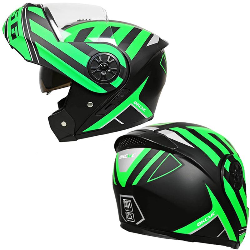 

Двойной линзовый шлем для подъема электромобиля, полный шлем для мужчин и женщин, универсальный защитный шлем на все времена года, полное покрытие XL