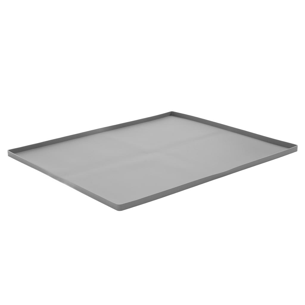 Top Loading Washer Dryer Mat Anti Slip Dustproof Waterproof Silicone Protector Mat for Laundry Room Gray