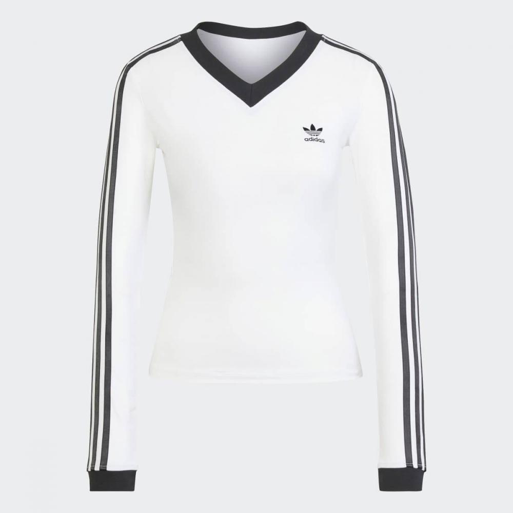 Adidas LighTweighT STreTch Classic V Neck Long sleeVe T shirT Jc8154