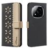 For Xiaomi Redmi Note 14 Pro+ 5G/Xiaomi Redmi Note 14 Pro 5G Leather Case BINFEN COLOR BF36 Floral Pattern Phone Cover RFID Blocking Wallet Stand