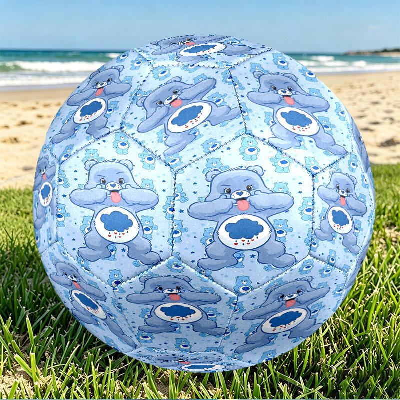 Care Bears Print Size 5 Soccer Ball, PU Wear Resistant Football for Match Training and Daily Practice, Birthday Gift for Soccer Fans