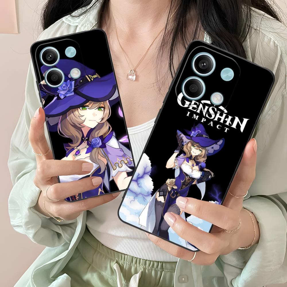 Game GI Lisa Mobile Phone Case for Xiaomi Redmi 15 14 13 12 A5 3 2 1 C Plus 4G 5G Colorful Printing Cover Cover Luxury Pretty