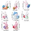 Car Cute Rabbit Ornaments Center Console Decoration Dashboard Ornaments Gifts for Woman Car Decor Auto Interior Accessories
