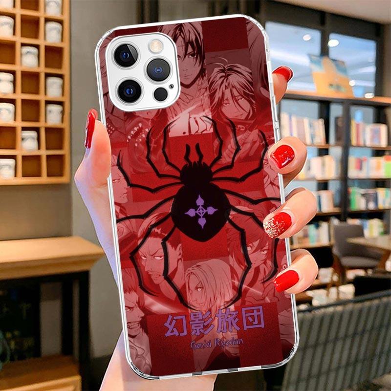 Huner X-Hunters Chrollo Shizuku Cover Phone Case For iPhone 16 17 Air 15 14 Pro Max 16E Phone Case 13 Mini 12 11 7 SE 8 Print Pa