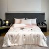 Cool Summer Ice Silk Summer Quilt Single Piece Flower Summer Cool Quilt Single Dormitory Air Conditioner Machine Washable
