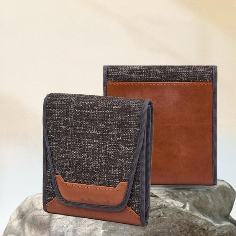 Camera Filter Pouch Lens Filter Case For Up To 86mm Circular And Square Filters Foldable Canvas Bag For Travel Use