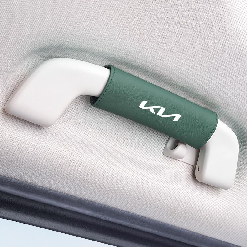 BXAOK1 1Pcs PU Leather Roof Handle Anti-scratch Protector Case For Kia GT-Line KN Sportage Ceed Rio Picanto Sorento Soul Cerato Venga