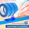 2/6/10Roll Home Security Masking Easy Removal Blue Multi-surface Construction Paint Tape 20M/Roll Wall Painting