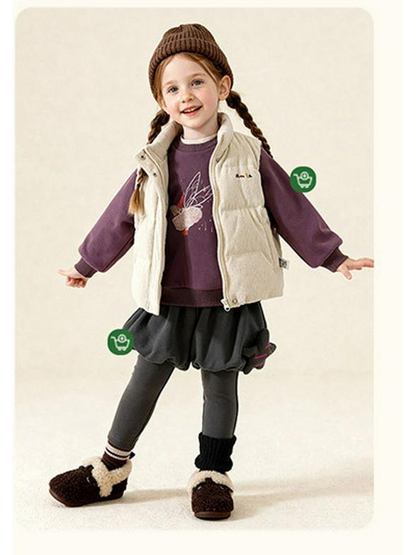 2025 Winter Kids' Thickened Corduroy Down Vest - Versatile and Warm for Boys and Girls