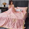 Four-Piece Washable Silk and Tencel Cooling Summer Quilt Set