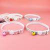 Yousheng Pet Necklace Colorful Grids Pattern Anti-suffocation Fine Workmanship Breakaway Pet Cats Collars with Bell for Valentines Day