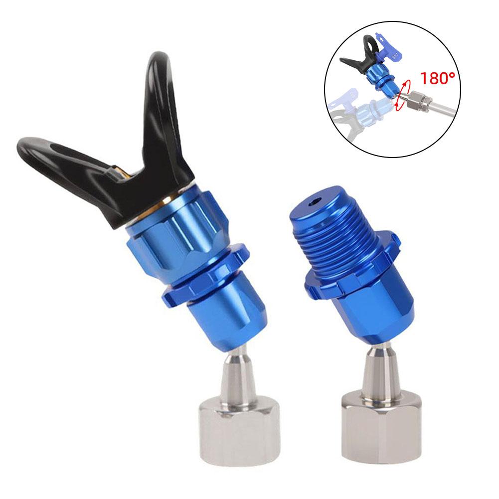 Dual Washer Spray Accessory Airless 360 Degree Rotation 8.5x2.7x2.7cm Airless Spray Adapter Customizable Rotation
