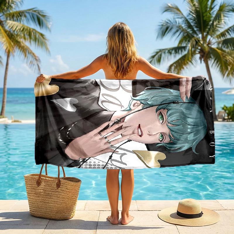 Serviette de plage Kpop Hunter Fashion: Idéal pour les aventures estivales Doux, absorbant et à séchage rapide, convient pour la natation et le bain